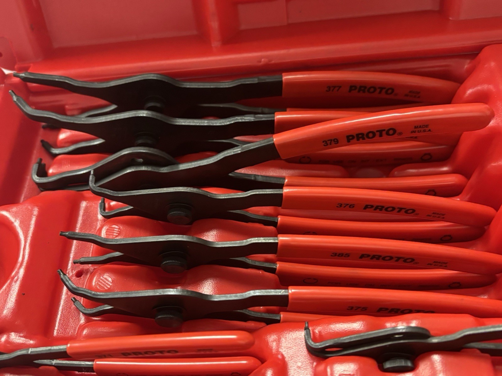 PROTO 360B Convertible Retaining Ring Pliers Set – 12 Piece – Made in USA