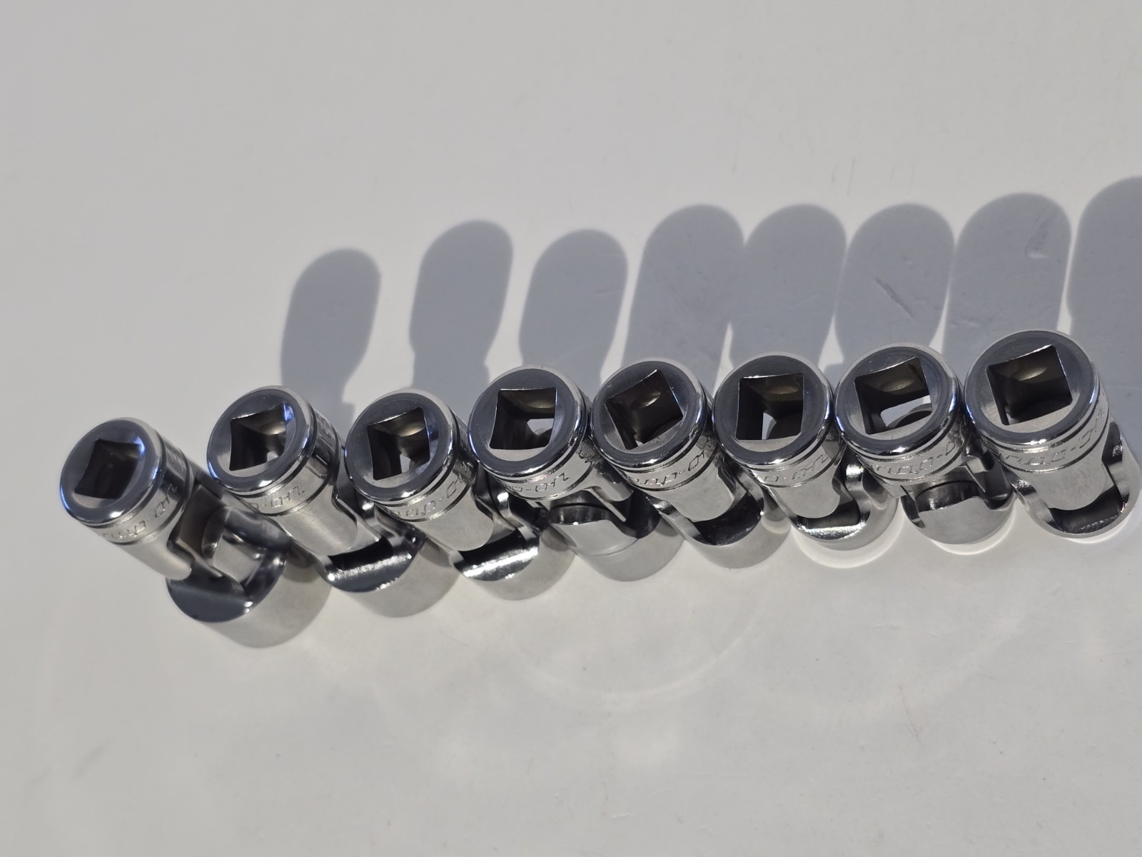 NEW 🇺🇸 Snap-on 206fua (+2) 8 Pc Shallow Universal Socket Set 12 Pt 5/16-3/4”