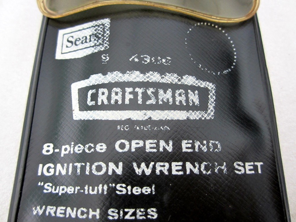 Vintage Craftsman 8pc SAE Ignition Open End Wrench Set 4306 Made in USA
