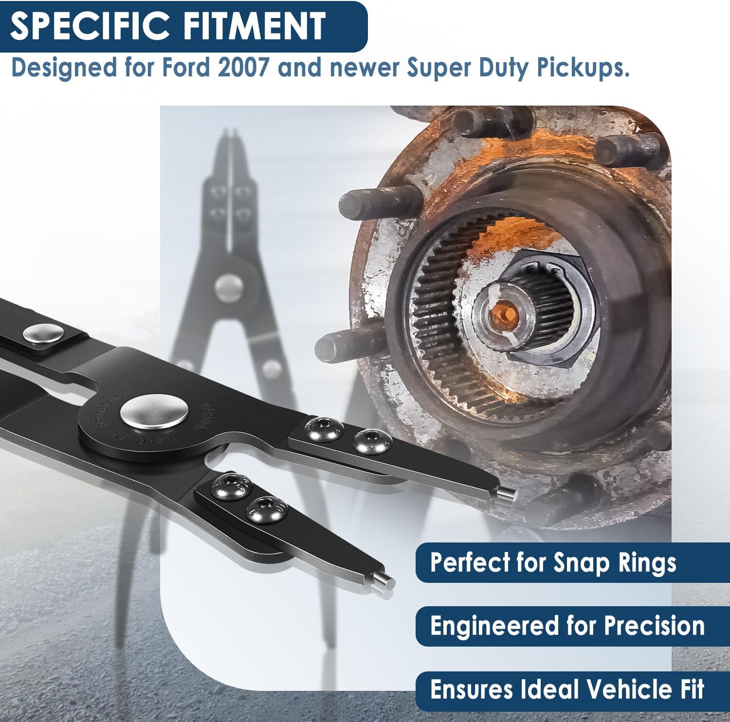 For Ford Super Duty Pickups 2007 and Newer Spindle Snap Ring Pliers 38700