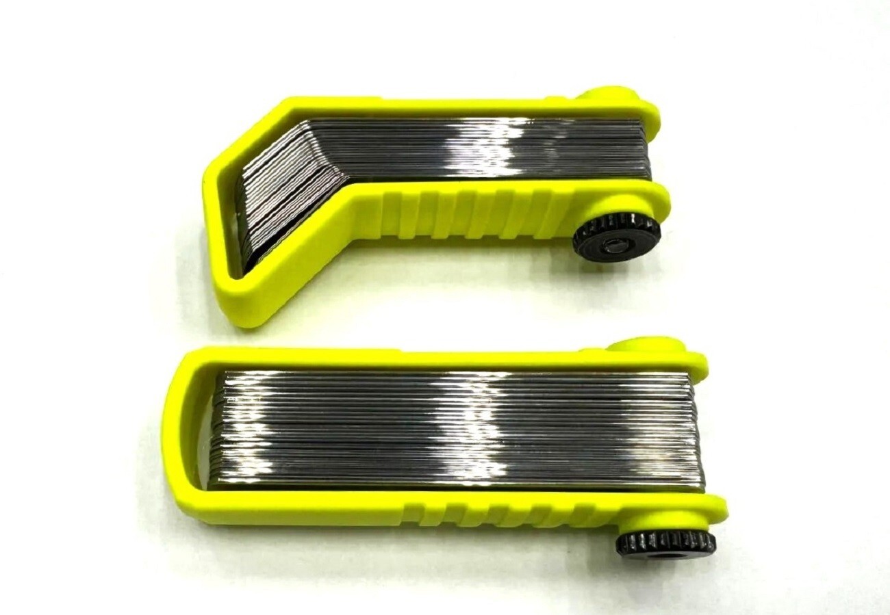 NEW* 2 Snap-on Feeler Gauge Blade Sets HI-VIZ Offset 45° & Straight SAE & METRIC