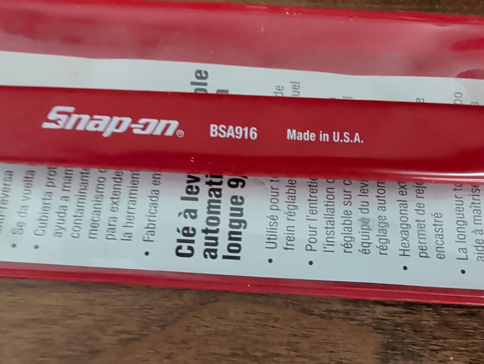 Snap On Ratcheting Adjustor Wrench BSA916 9/16″ Slack Adjuster Wrench