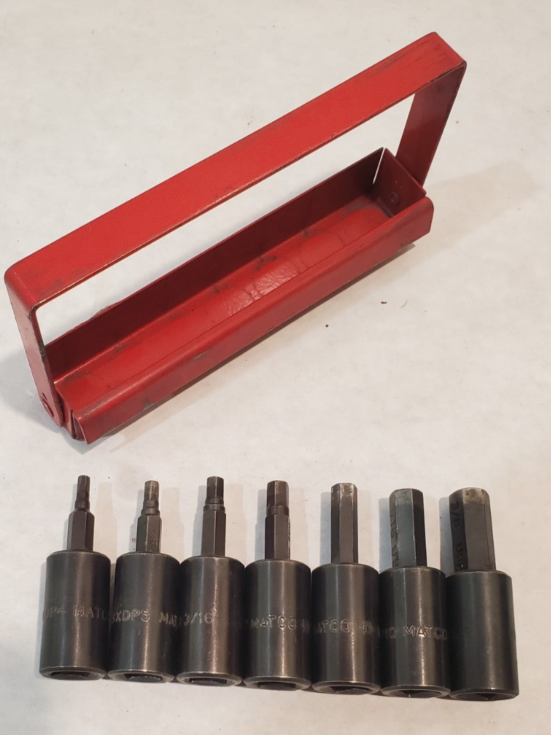 MATCO 7pc Hex Impact BXDP series Socket Set 3/8″ Drive SAE USA 1/8″-3/8″