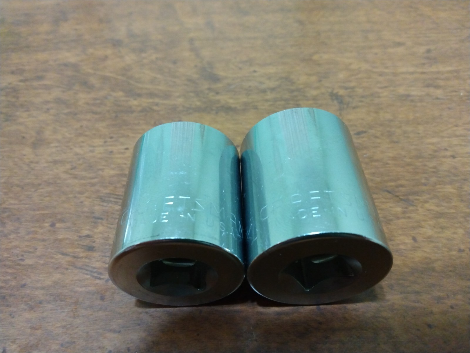 Craftsman Lot of 2 Sockets Marked «GK» 1″ 47514 & 15/16″ 47513 Both 12 pts.