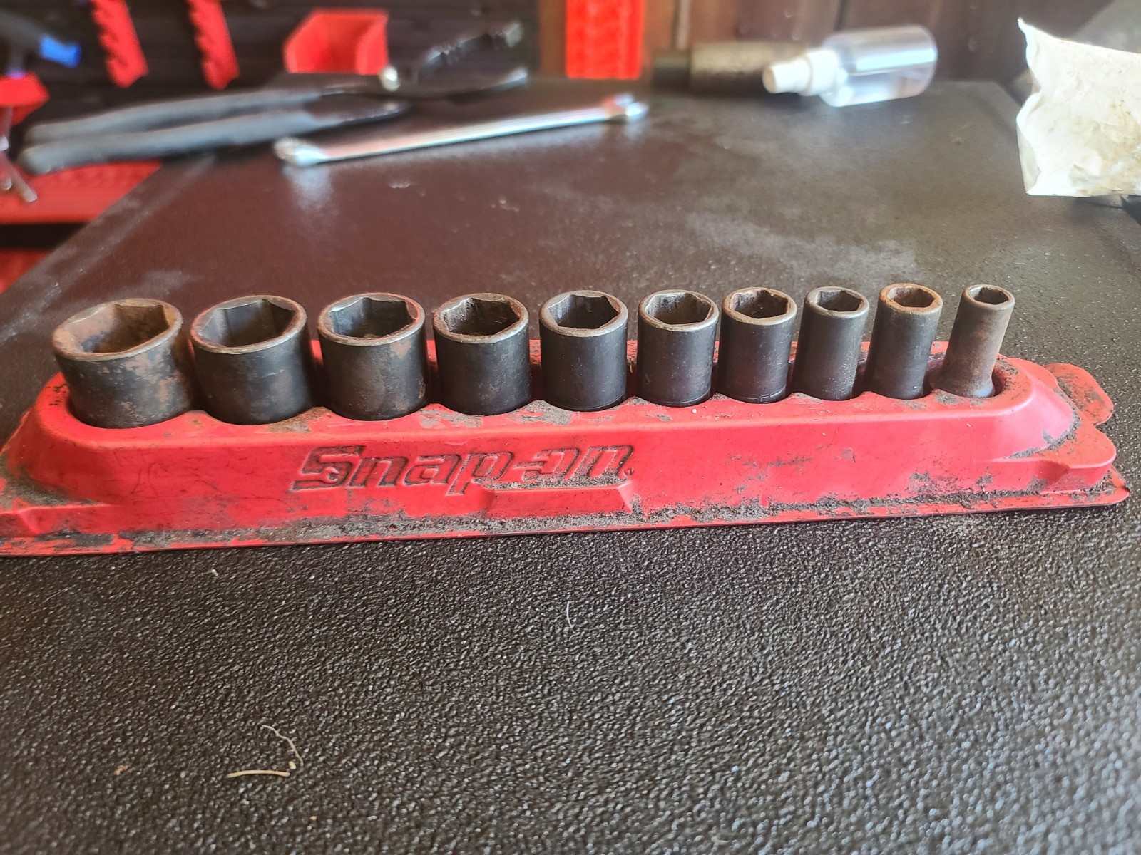 Snap-on Tools Semi Deep Impact Socket 10pc Set 6 pt 3/8″ Drive 5/16-7/8″