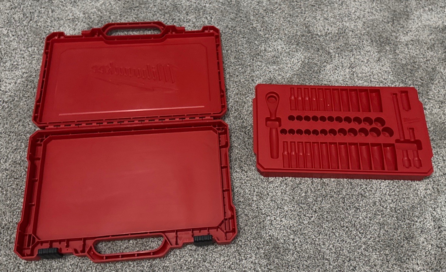 *CASE ONLY* For Milwaukee 1/4 Drive SAE/Metric Ratchet and Socket Set 50-Piece