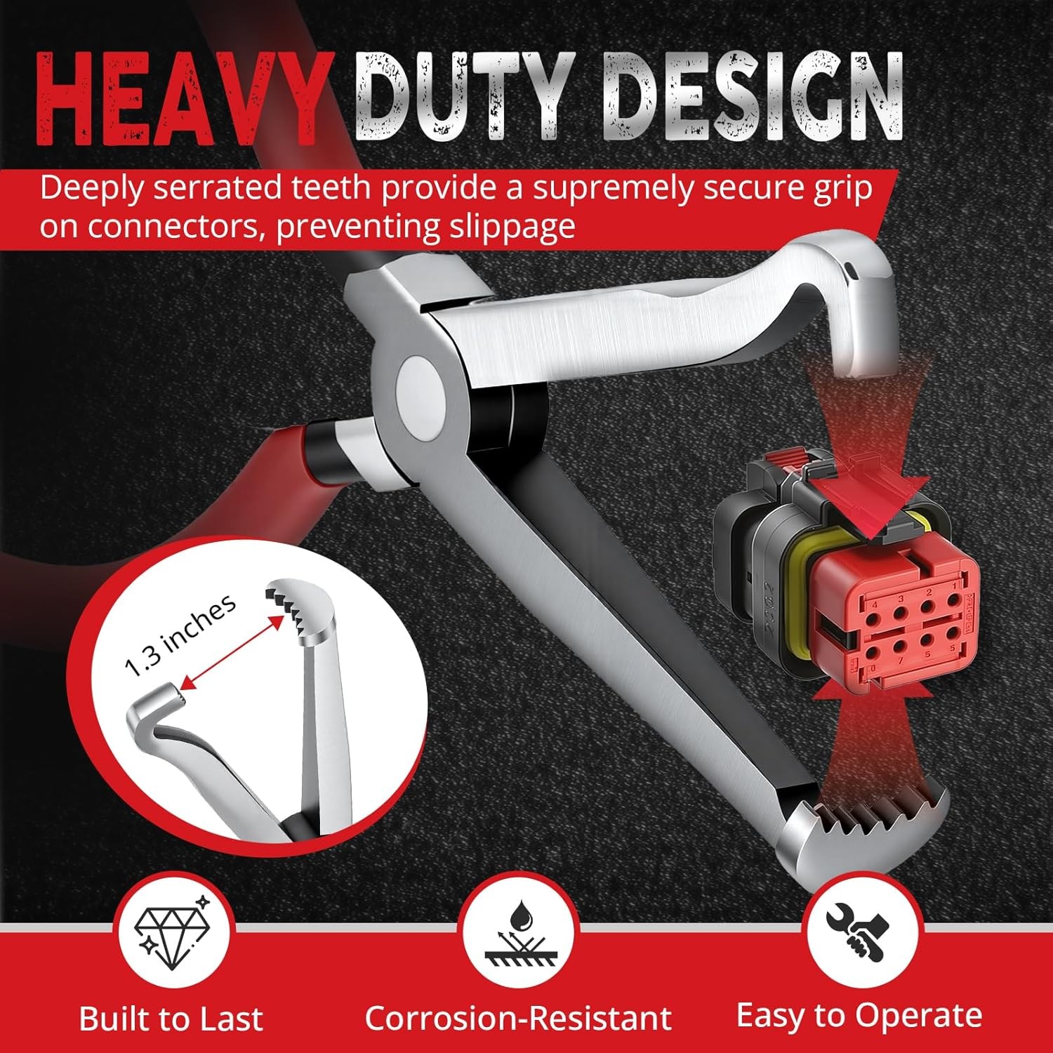 Electrical Disconnect Pliers 60° Automotive Electrical Connector Separator