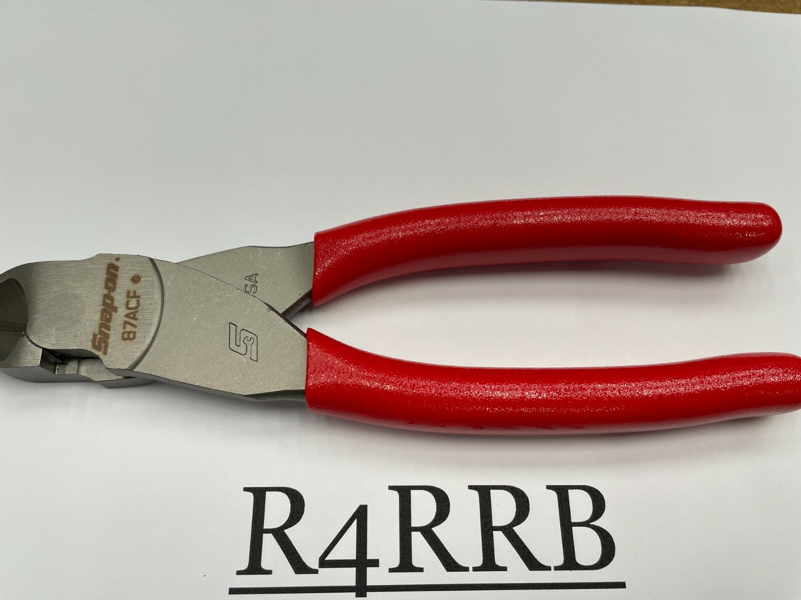 Snap-On Tools USA NEW RED Soft Grip 7″ VECTOR EDGE Diagonal Cutter 87ACF