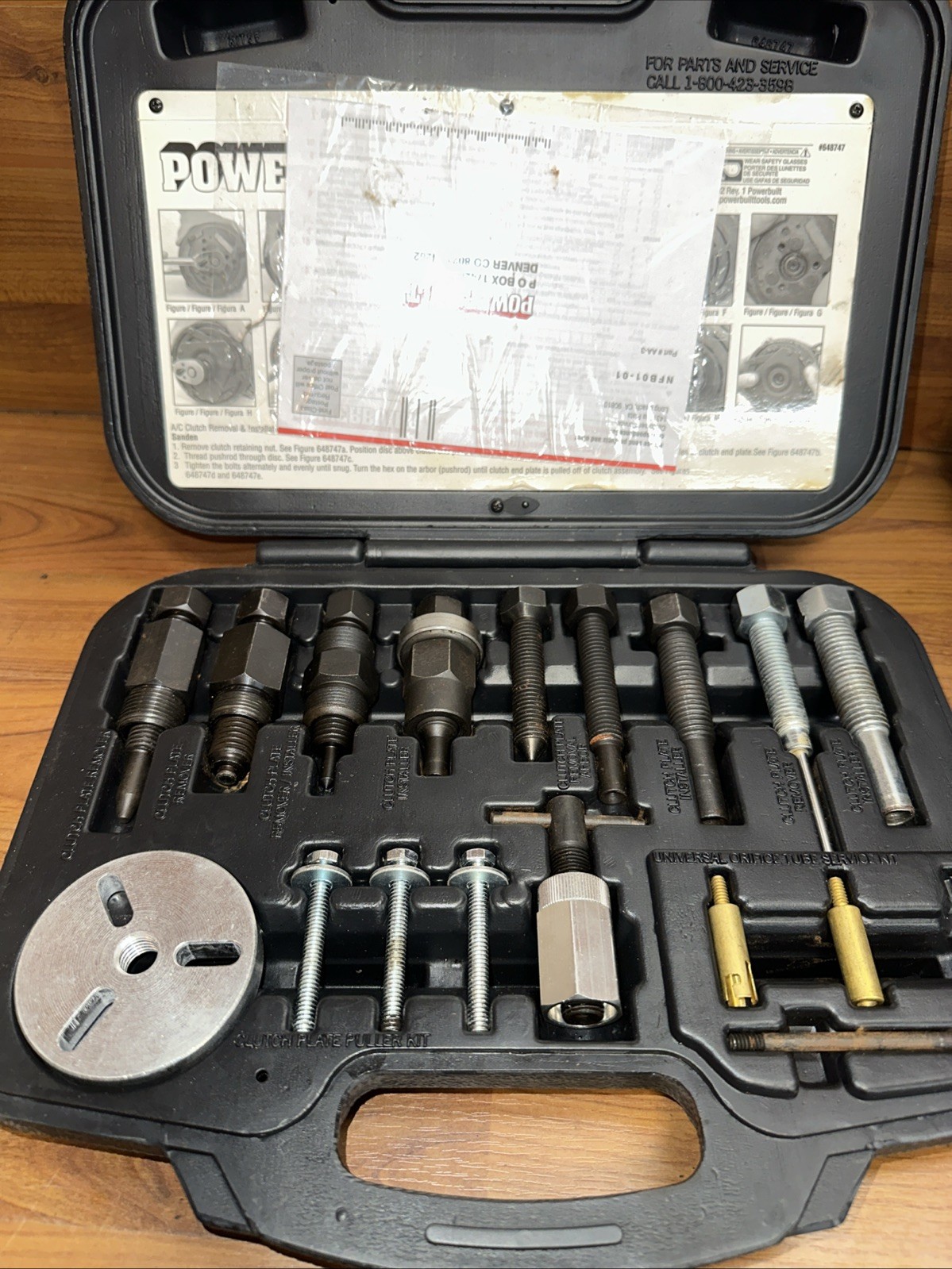 Powerbuilt, A/C Clutch Removal Kit, Model # 648747 Missing 1 Office Tool