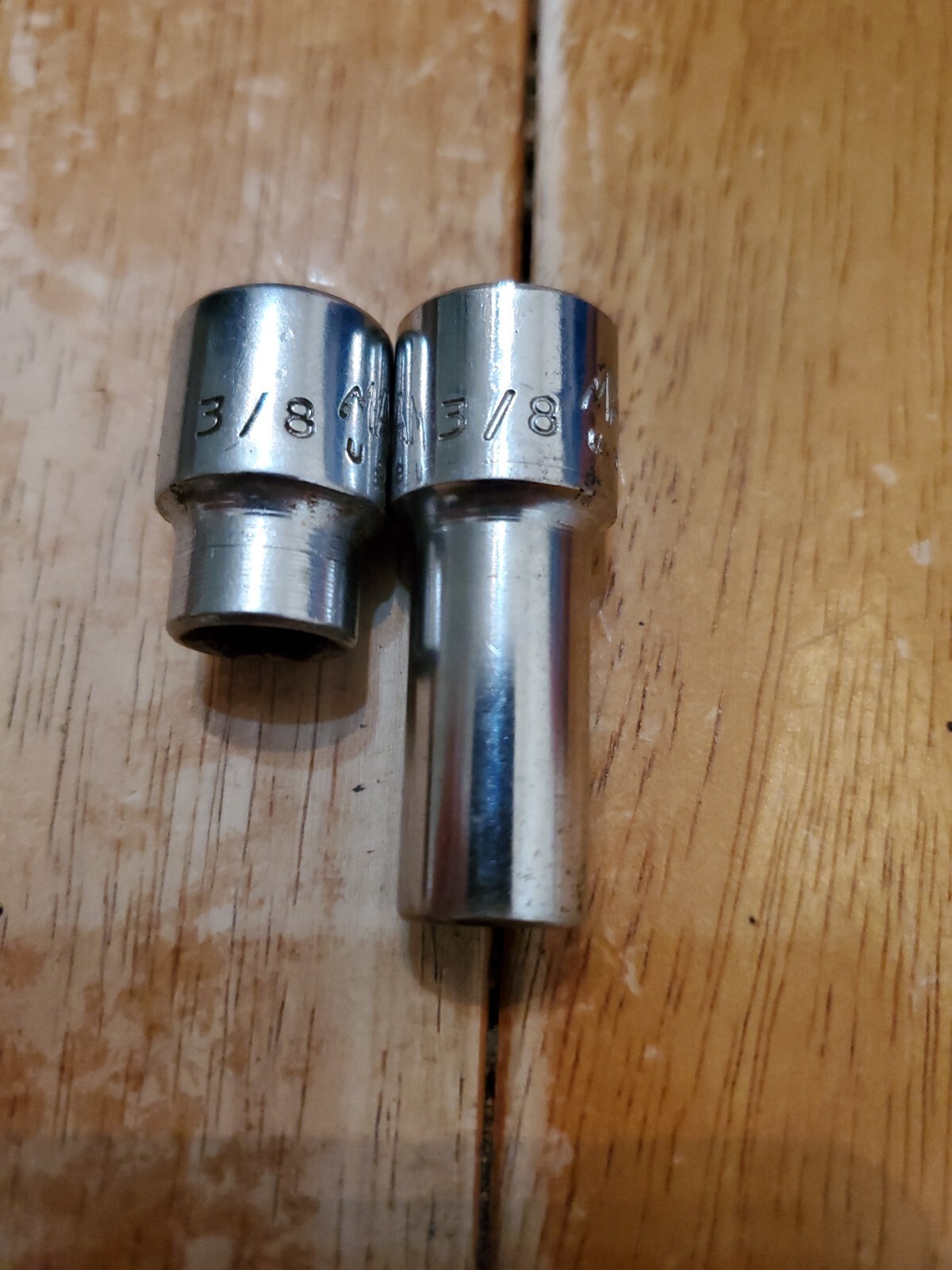 Mac Tools 3/8 Drive 3/8 6PT Shallow Deep Sockets Lot Of 2