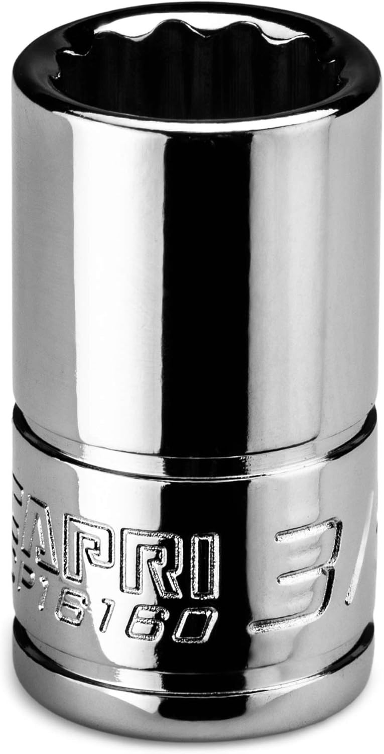 3/8 in. 12-Point Shallow Socket – Chrome Vanadium Steel for Professionals