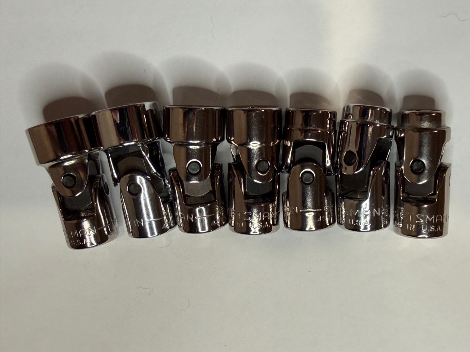Craftsman 3/8” dr. 13 pc. Universal Swivel Sockets with Rail. Part#s in Desc.