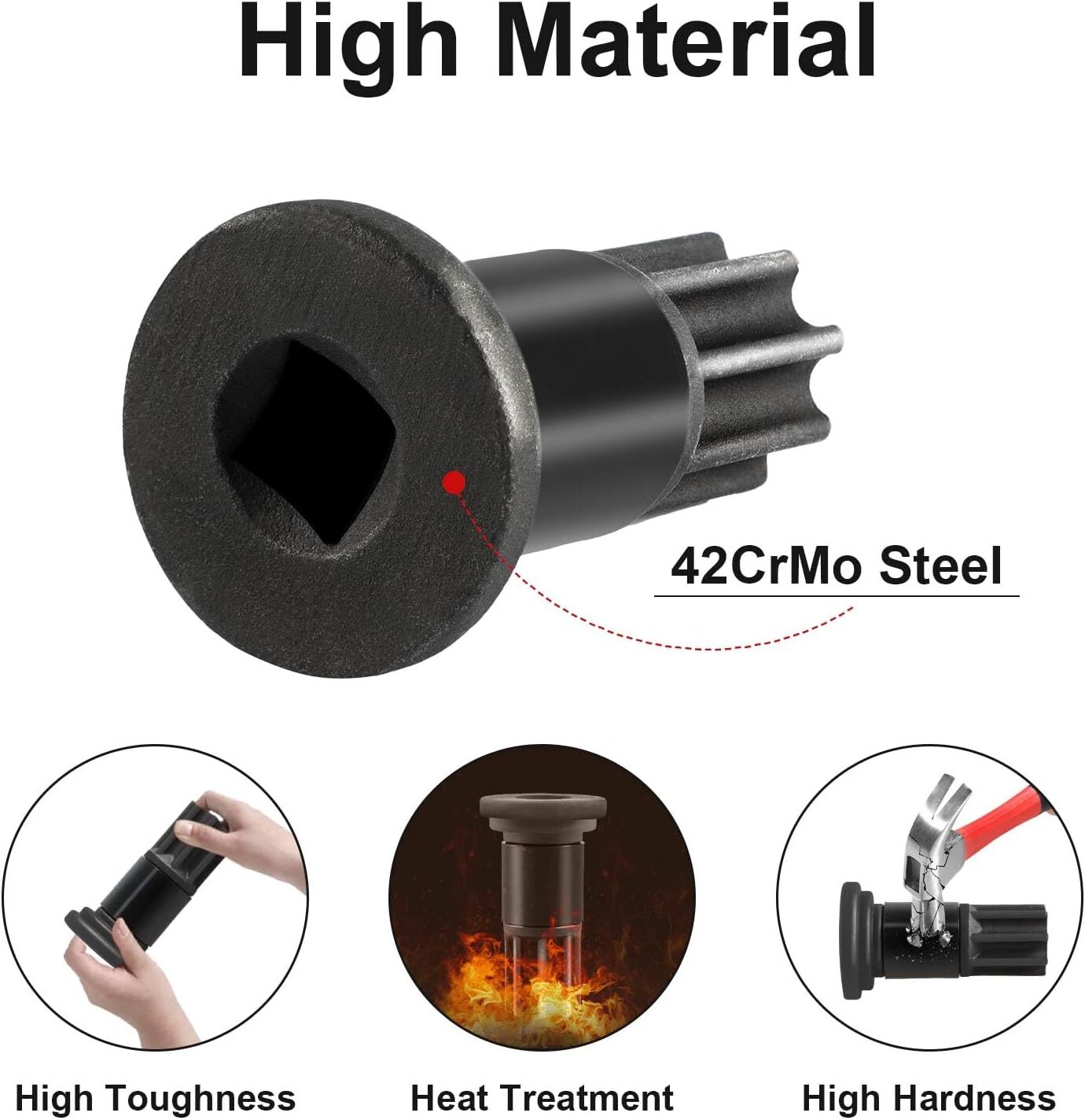 Engine Barring Rotating Tool for Cummins B/C Series & Dodge 3.9L 5.9L 6.7L 8.3L