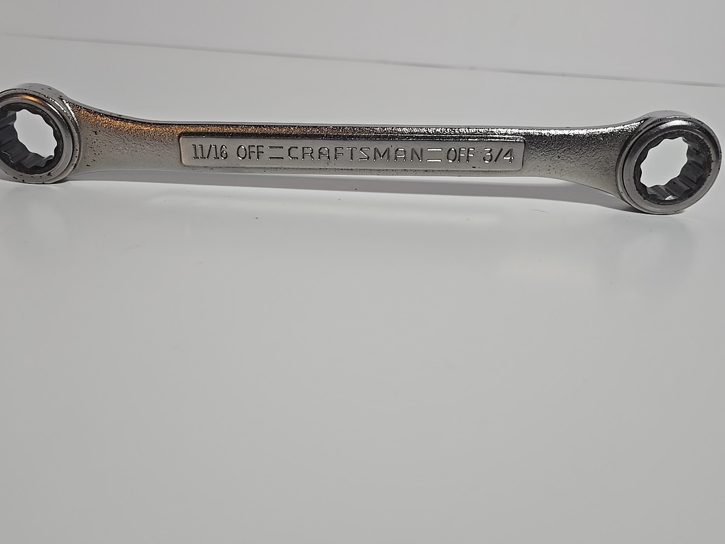 Craftsman Double Box End Ratcheting Wrench 11/16″ & 3/4″ 42593 inv. V’s code USA