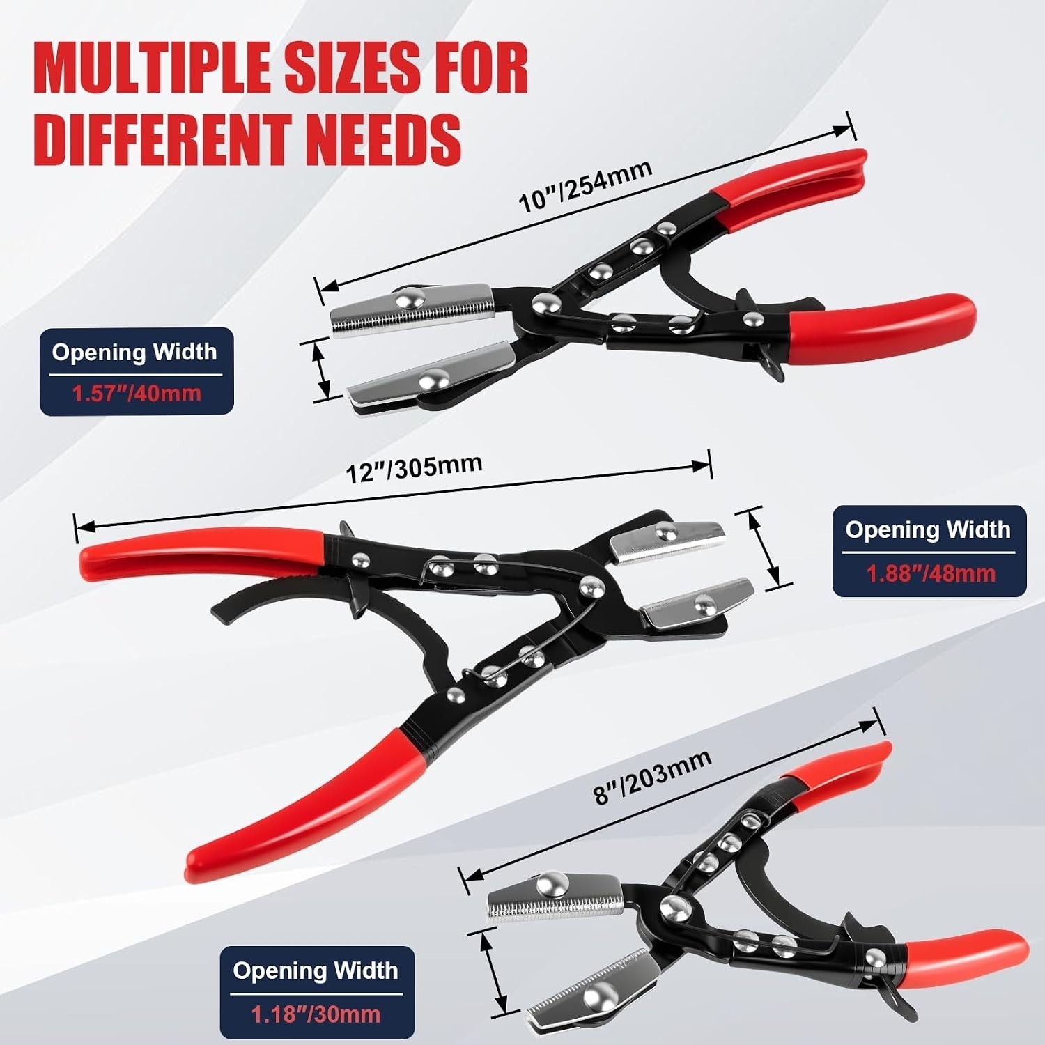 3PCS Ratchet Hose Pinch Off Pliers, Upgrade Hose Pinch Pliers Automotive, 8 i…