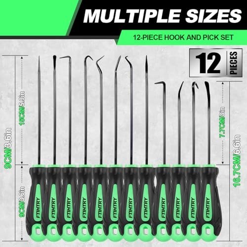 Professional 10-Piece Hook and Pick Set for Automotive and Mechanical Tasks