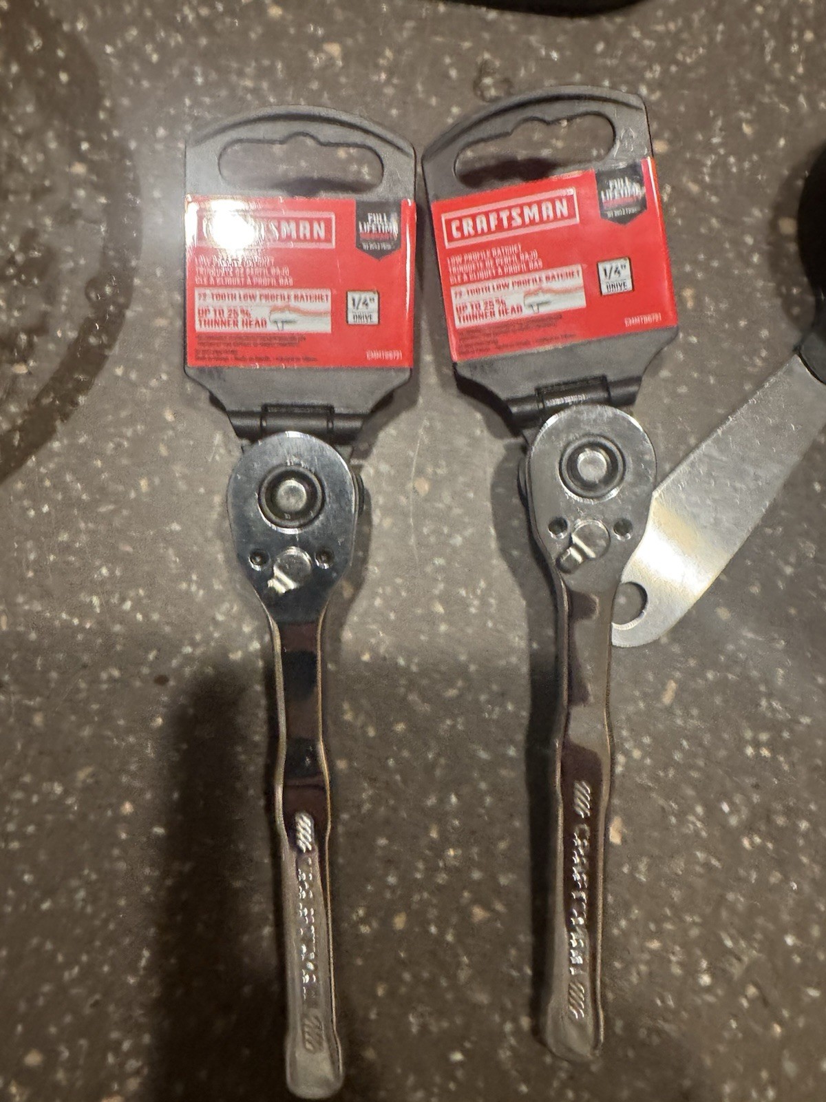 CRAFTSMAN 1/4-in Drive 72-Tooth Quick-Release Ratchet CMMT86721 Low-Profile NEW