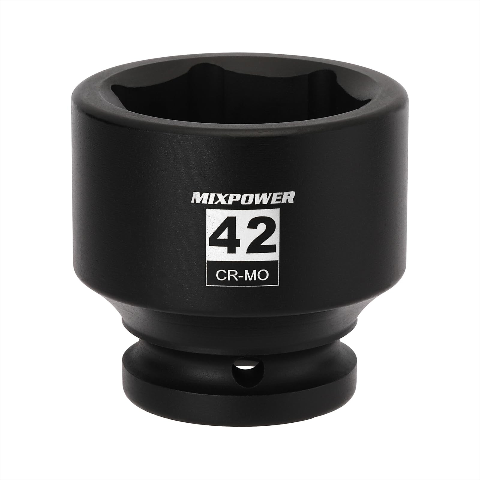 MIXPOWER 3/4″ Drive Shallow Impact Socket, 42mm, CR-MO, Metric, 42mm