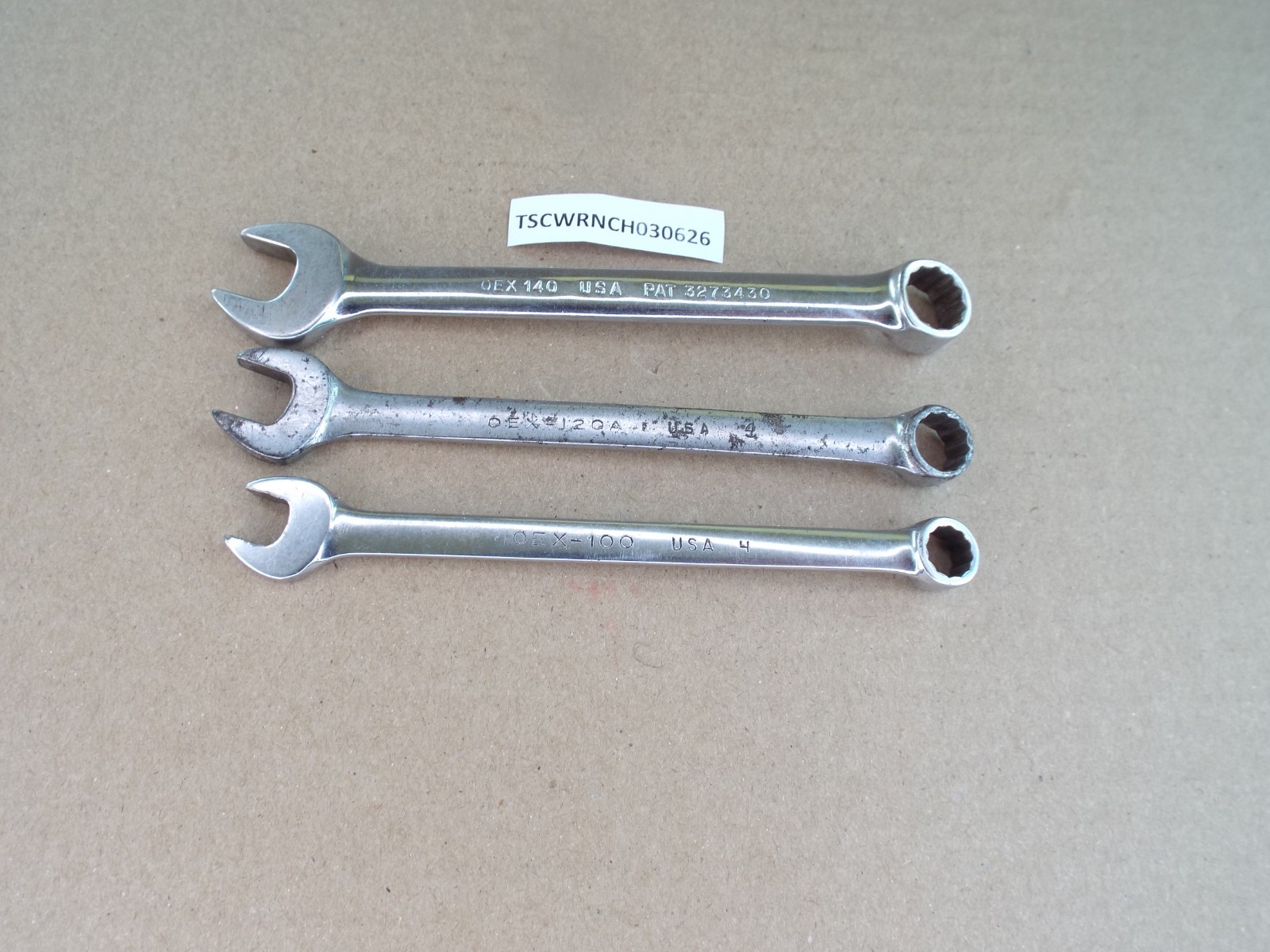 VTG Snap-On 5/16″ 3/8″ 7/16″ Combination Wrench 12 Pt USA Test Works Well (Read)