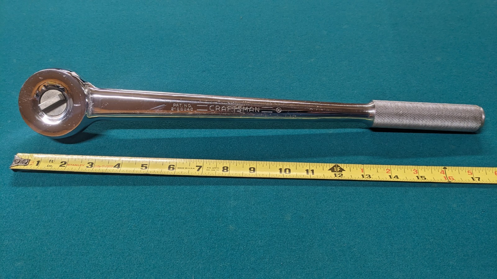 Craftsman 3/4″ Drive 18″ Ratchet RARE 1938-42 Pat. 2188846 Circle K Excellent