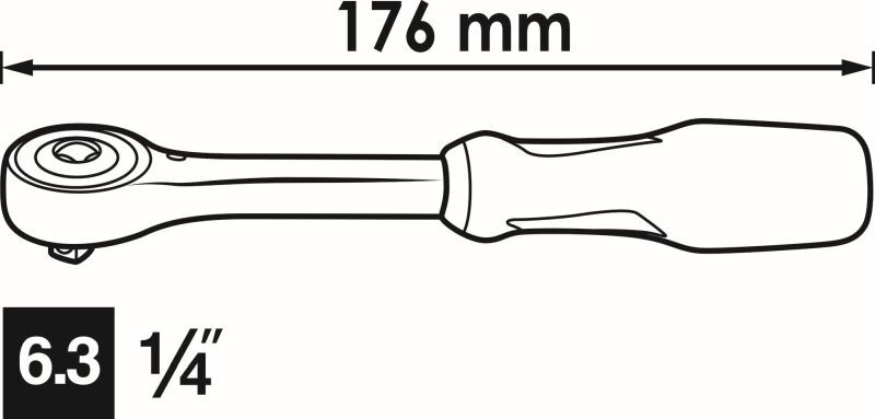Vigor V5436 Reversible Ratchet
