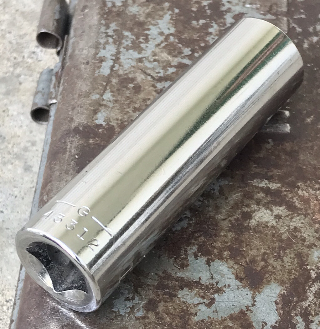 Craftsman USA 3/8″ Drive 1/2” Deep 12 Point Chrome Socket -G-
