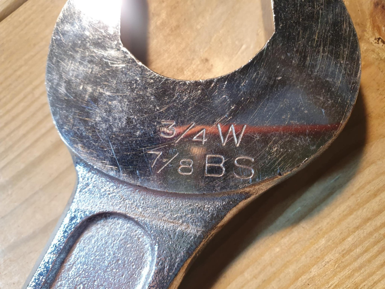 Vintage King Dick OSW212 3/4W 7/8BS Spanner Old Hand Tools Mechanic Tool Wrench