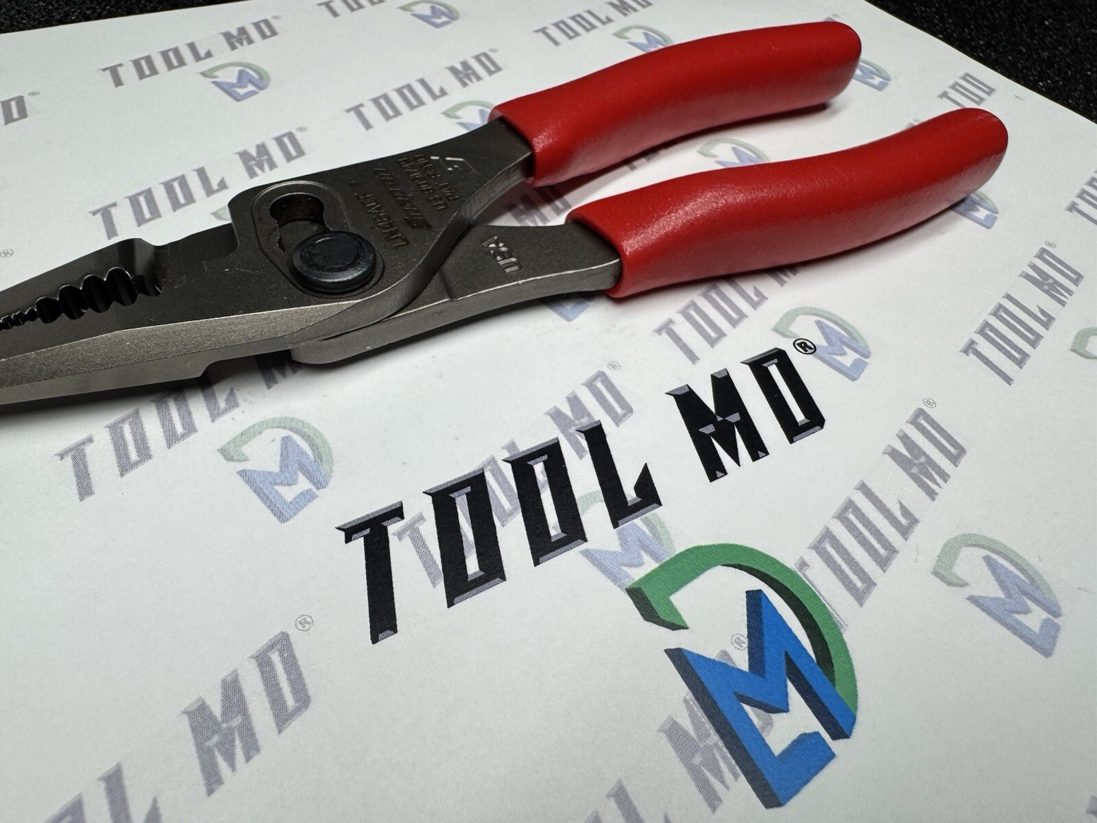 Snap-on Tools USA NEW RED 7″ Talon Grip Long Nose Slip Joint Pliers LN46ACF