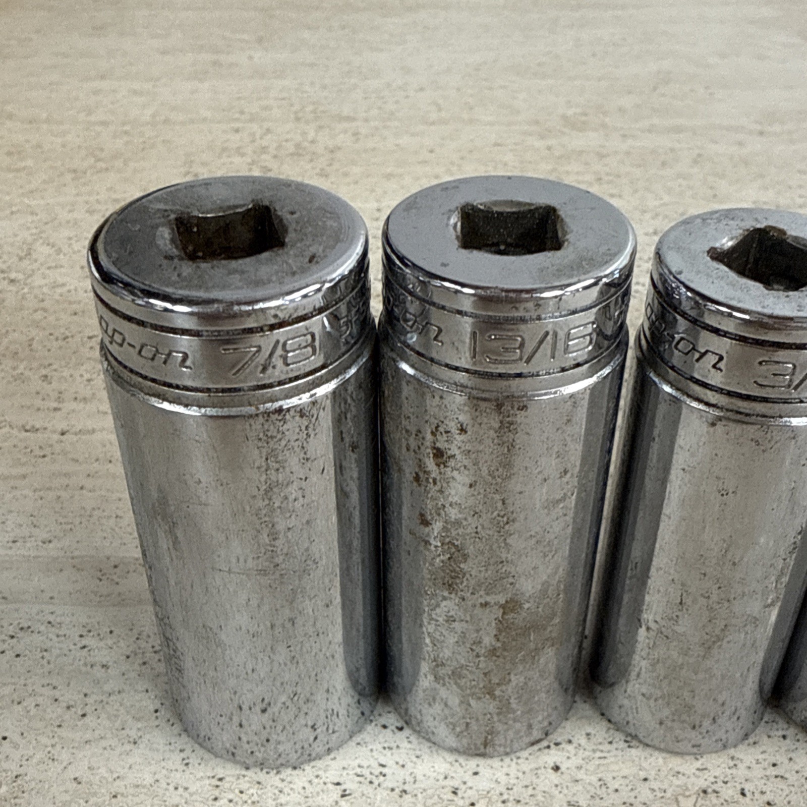 Lot of 8 Snap on Deep Impact Sockets *See Photos*