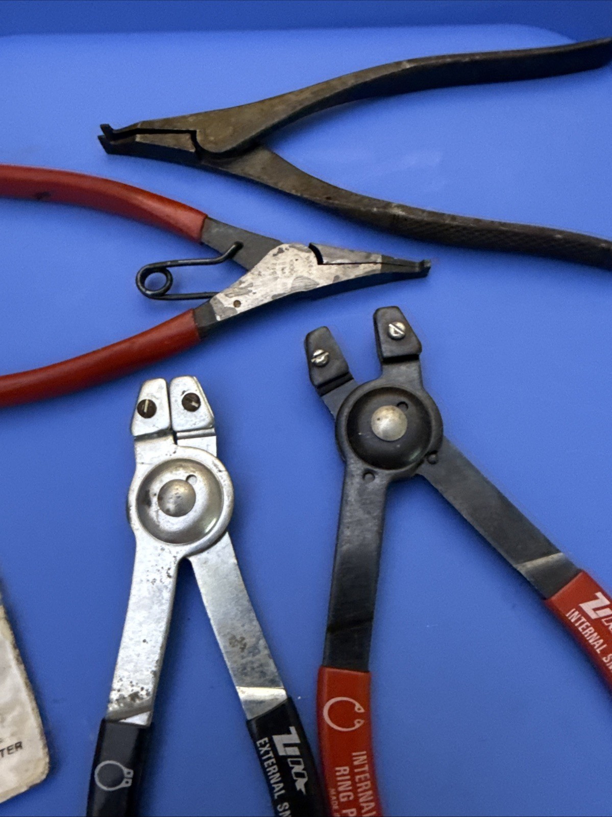 ZIM No 976 AND 977 Combination Snap Ring Plier Set – Internal External Tips USED