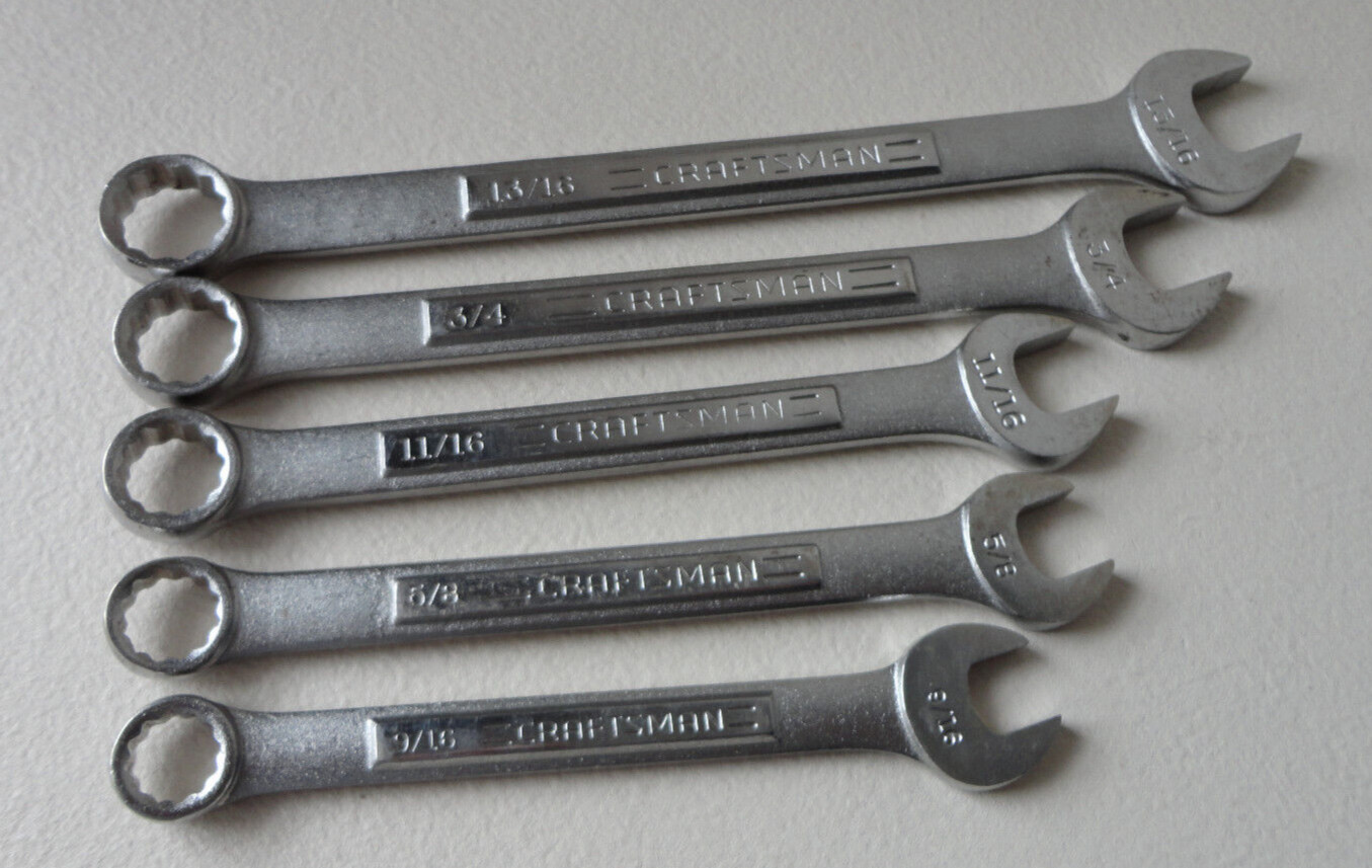Craftsman *Overseas SAE Combo Wrench A-AD / D-AC Partial Set Or LOT