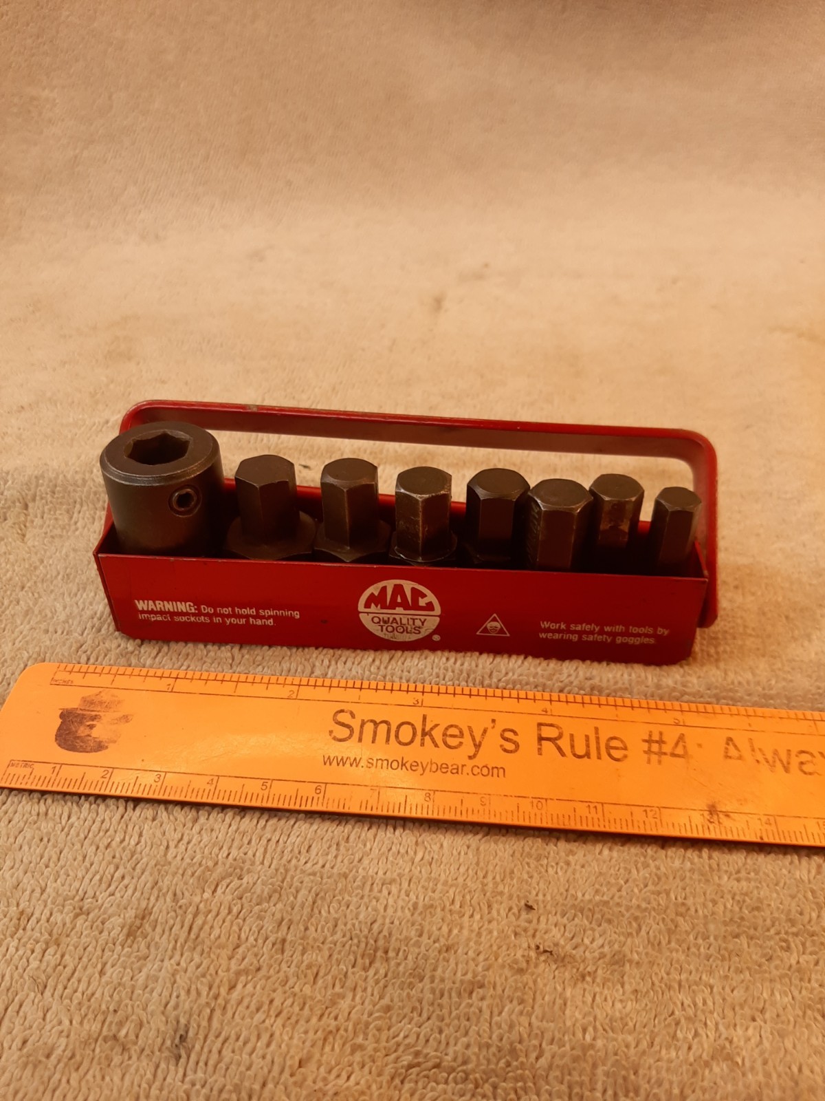 MAC Tools USA 9 pc Standard Hex Impact Set 1/2” Drive Socket VT8 VP146D