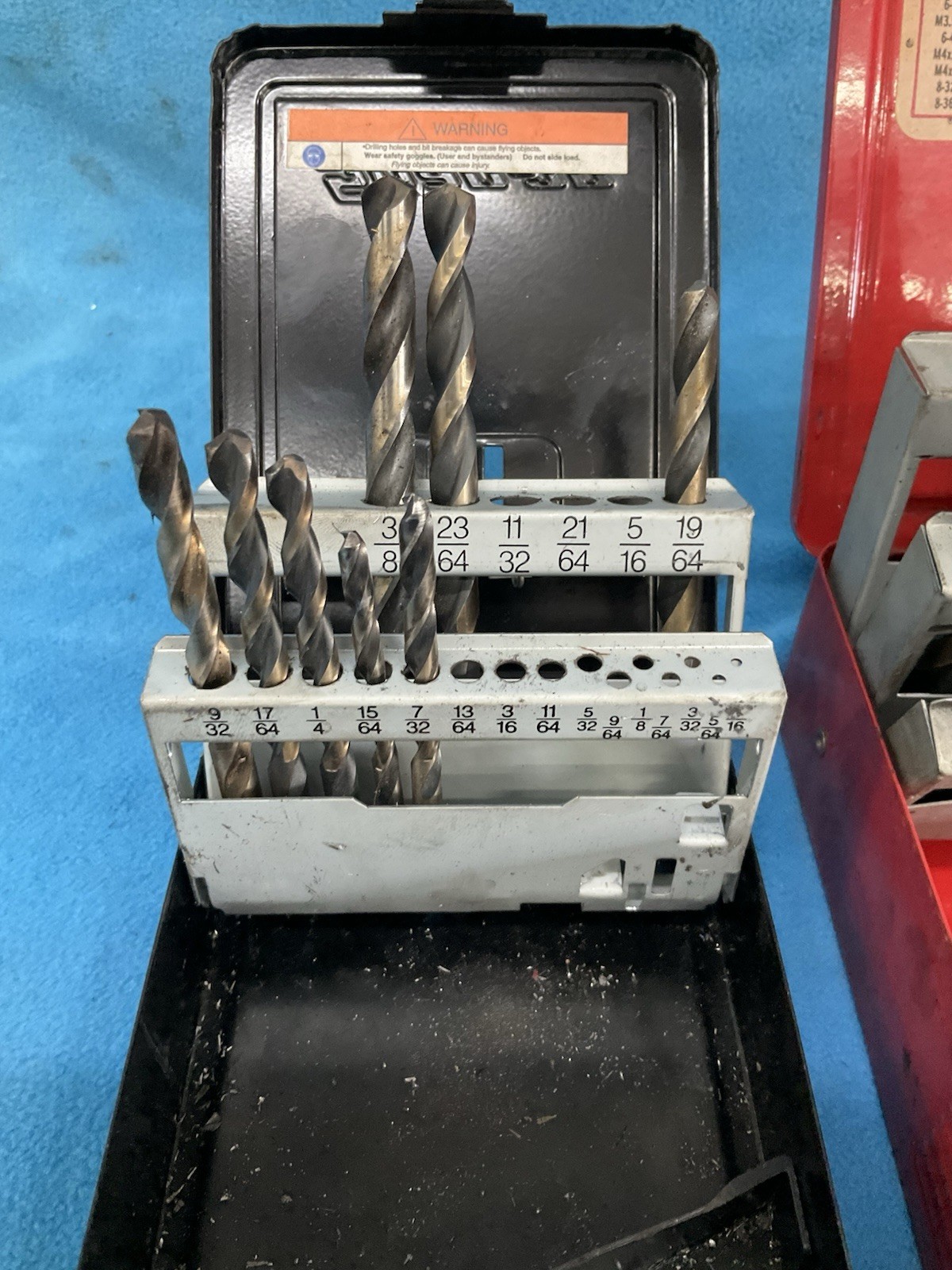 Snap On Drill Bits Case Two Incomplete Sets