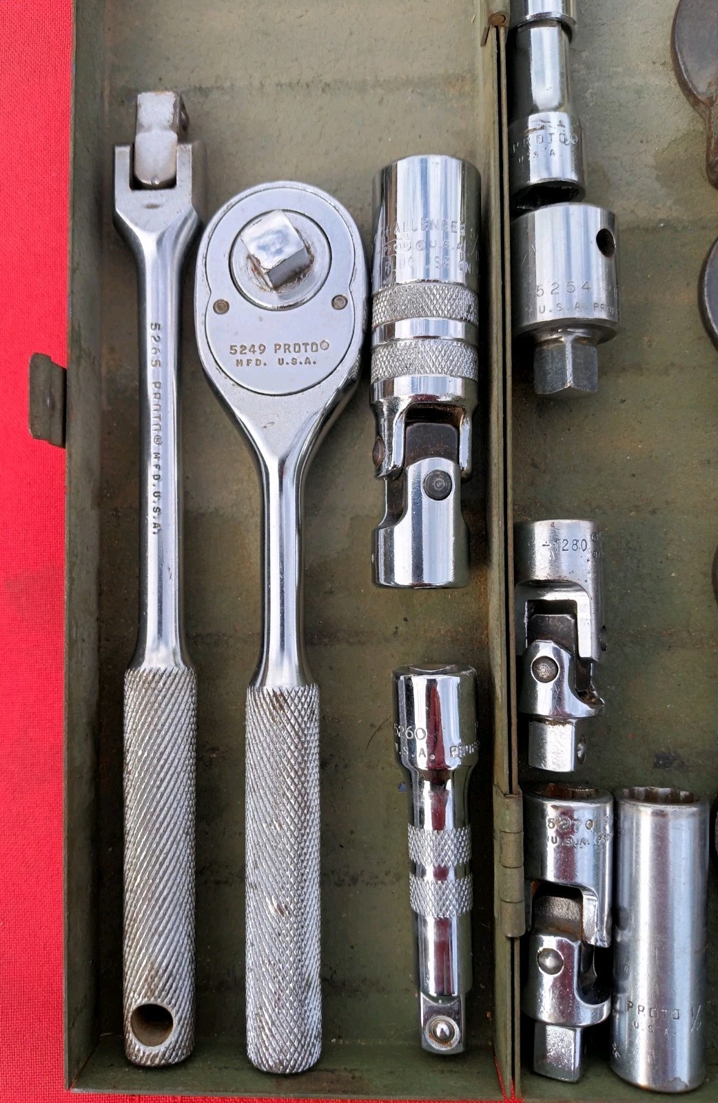 PROTO 20 PIECE 3/8″dr. SAE Mixed Socket Set + Pro wrenches +4 Slimline Crowfoot