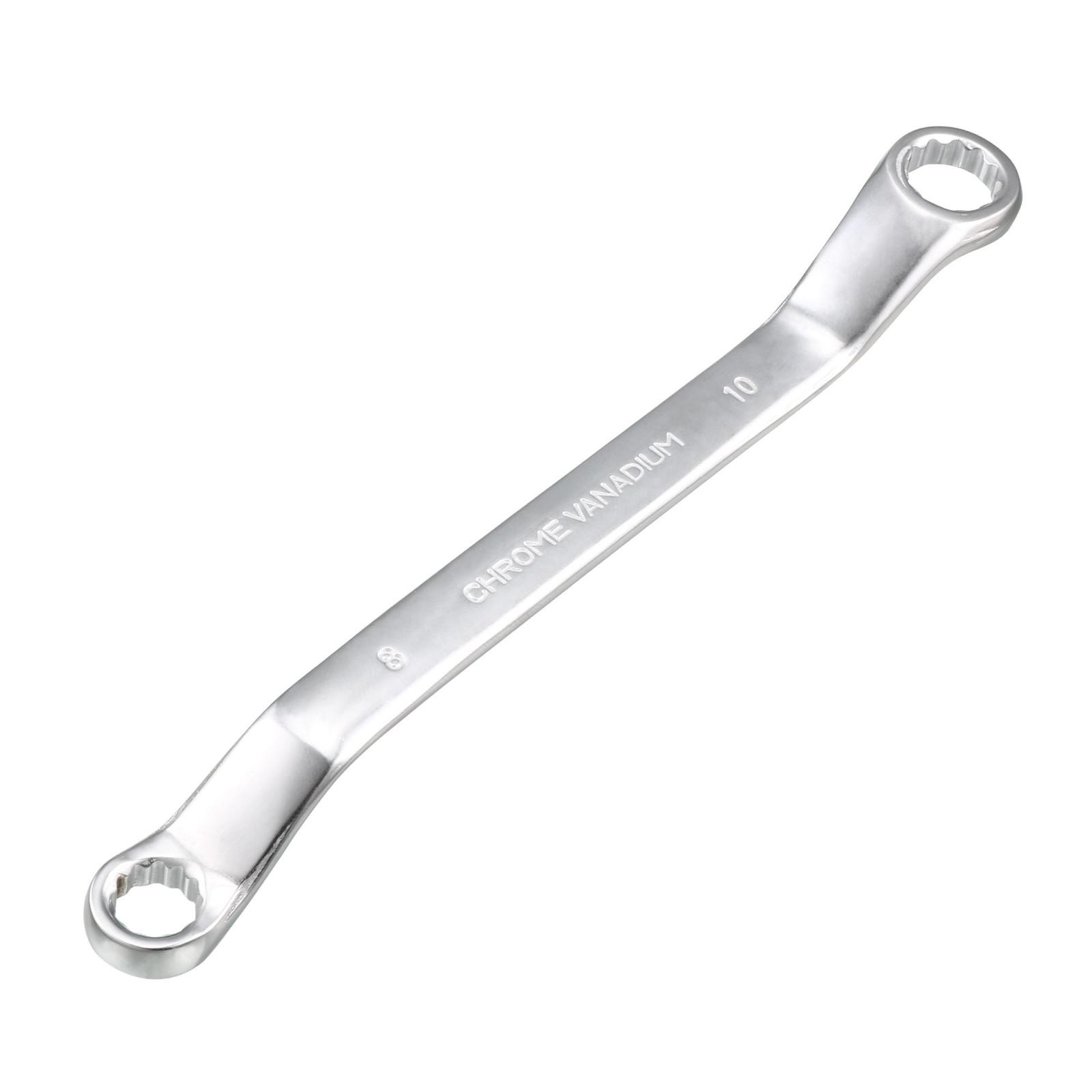 Metric 12 Point Offset Double Box End Wrench Chrome Plated Cr-V 8mmx10mm