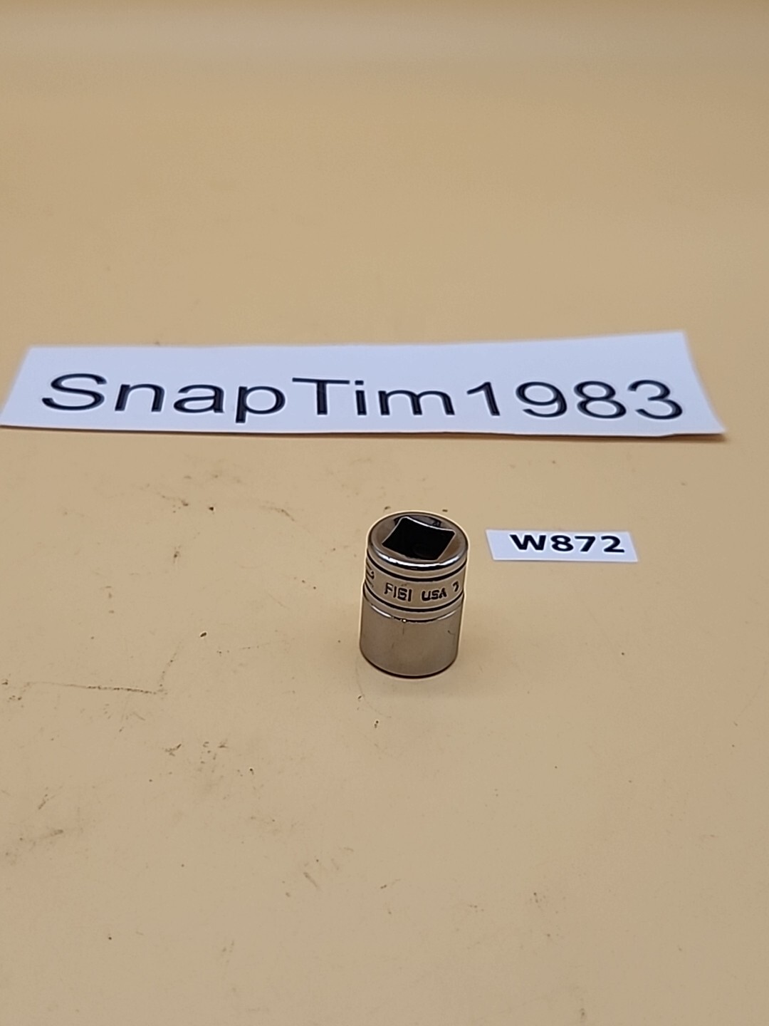 Snap-on Tools F161 3/8″ Drive 1/2″ SAE Shallow 12 Point Chrome Socket USA