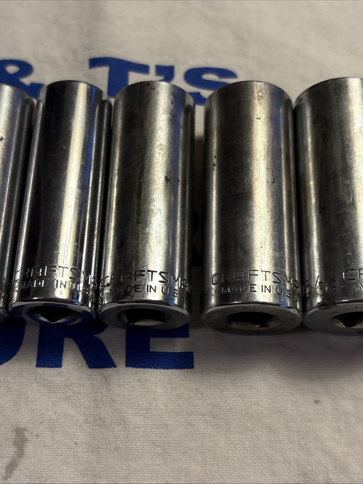 Craftsman USA 3/8″ Drive 9pc 6pt Deep Socket Set -V- & -G- Series 3/8″ – 7/8″