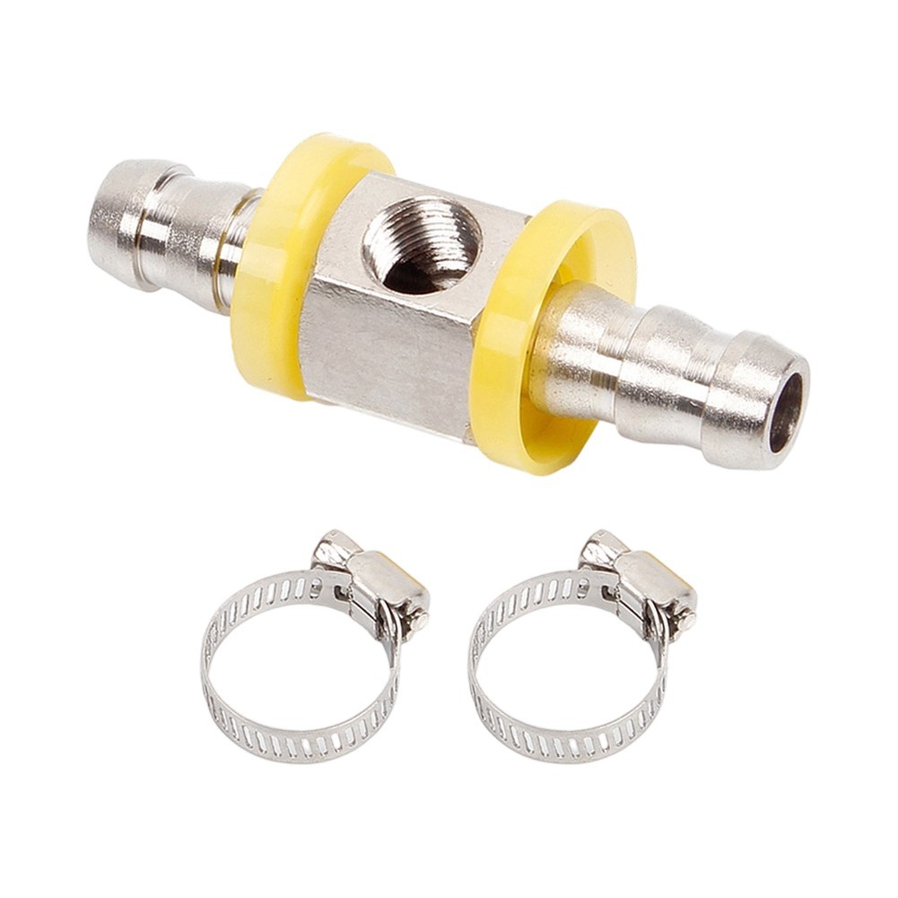 Fuel System Sensor Adapter 3/8 T-Fitting and 1/8-27 NPT for Fuel Lines
