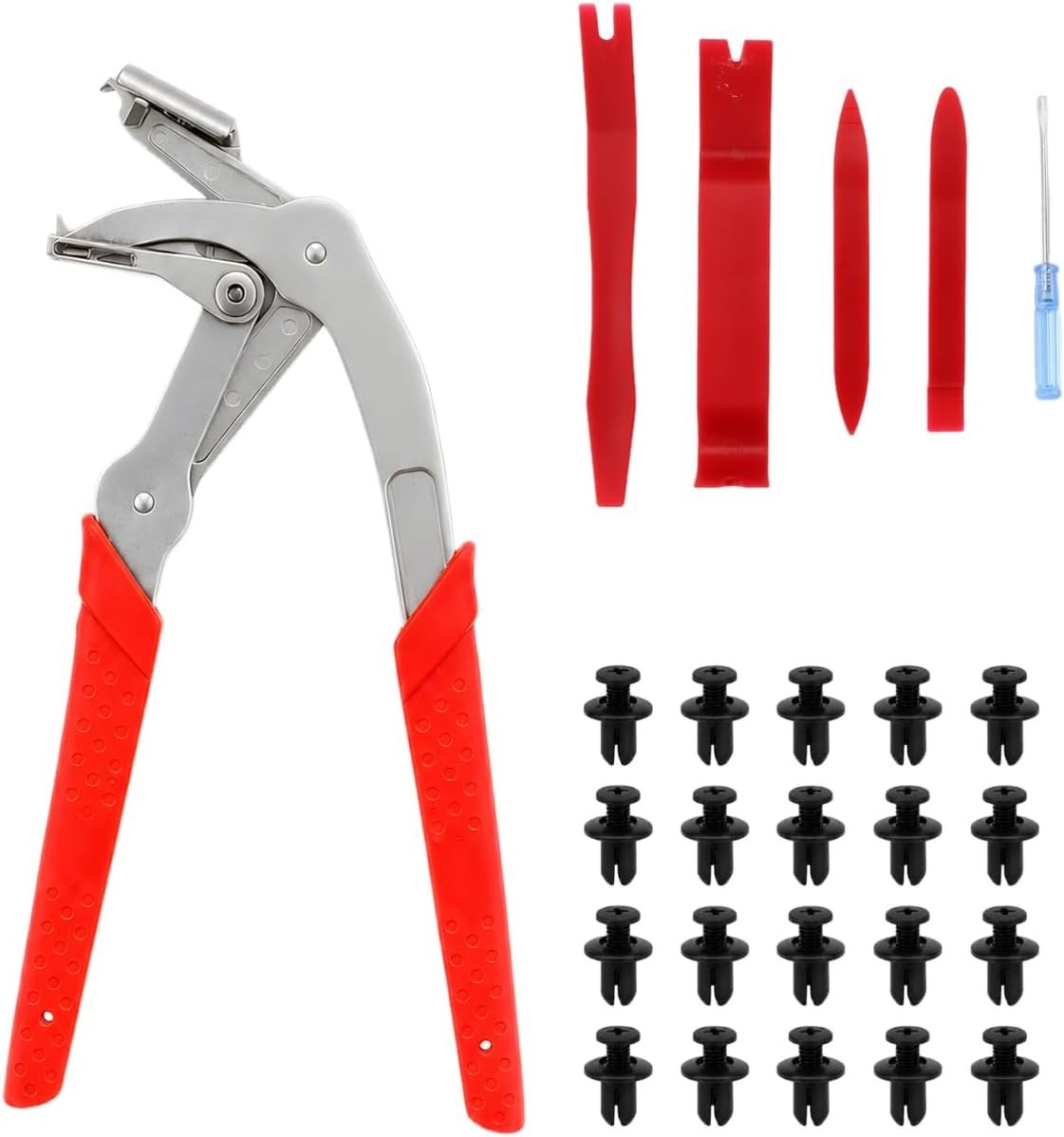 Kit, Automotive Trim Removal Tools with Panel Pry Set, Fastener Clip Remover,…