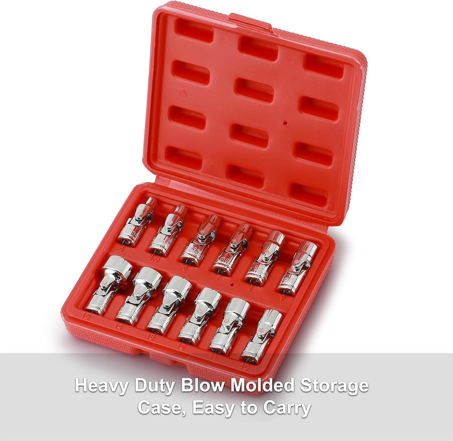 CASOMAN Socket Set Silver 5-15mm 12pc for Tools