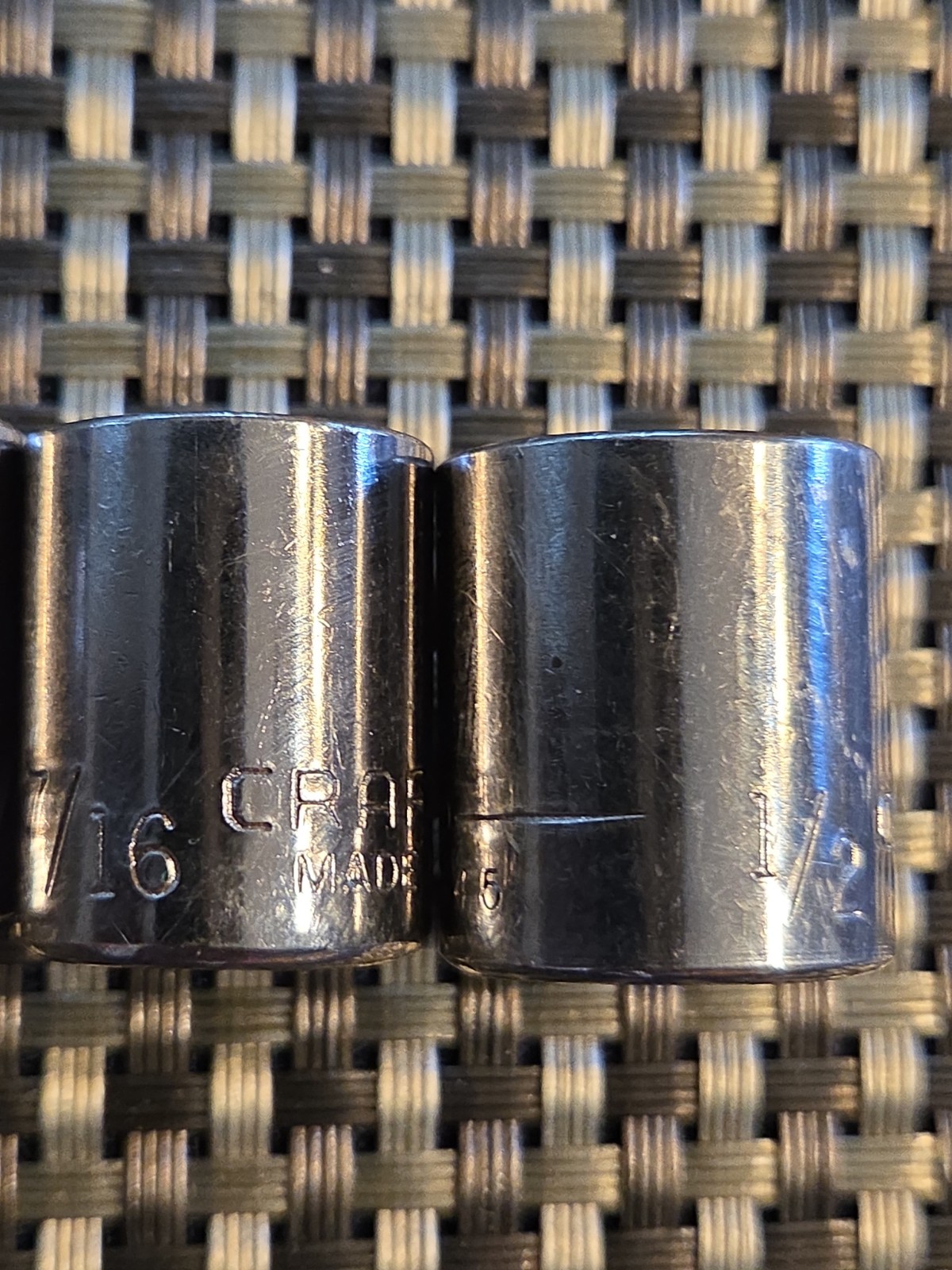 Vintage Craftsman 3/8″ Drive SAE 8pt Socket Set 8 Point 1/4 3/8 7/16 1/2 USA