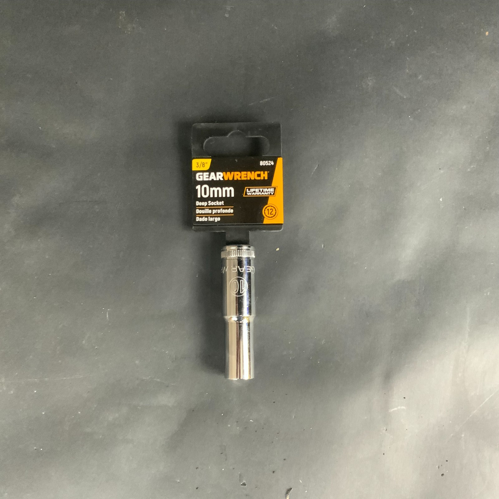 GEARWRENCH 80524 3/8″ DRIVE 10MM 12-POINT DEEP METRIC SOCKET CHROME ($5 OBO)