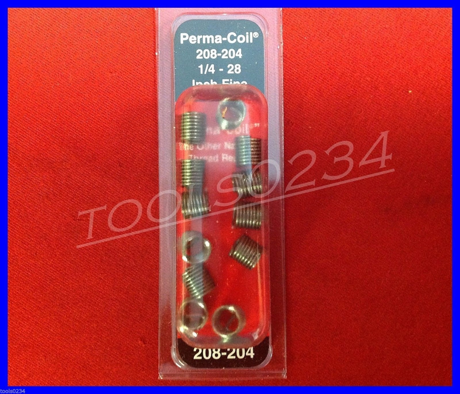 1/4-28 NF Thread Repair Inserts Perma Coil 208-204 Fits Heli Pack of 12 USA