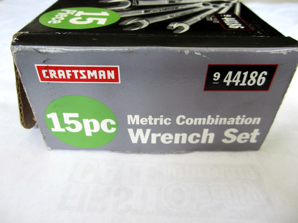 Vintage Craftsman 15pc Metric Combination Wrench Set 9mm to 25mm Made in USA