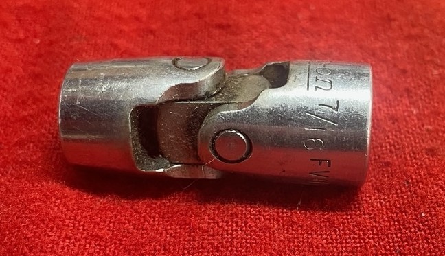 Snap-On FVU14 7/16” Swivel Socket 3/8” Drive Shallow 12pt Snap On Tools