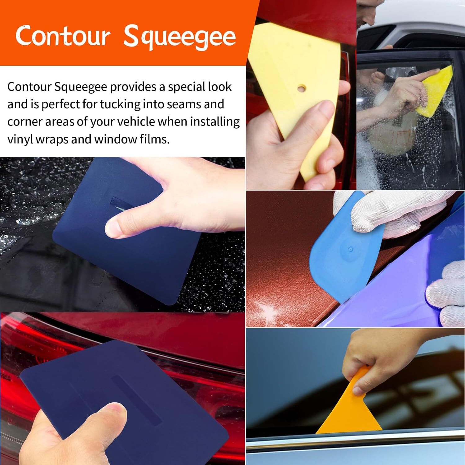 Auto Glass Tinting Tool Set Vinyl Wrap Tool Windshield Rear Window Tinting Tool