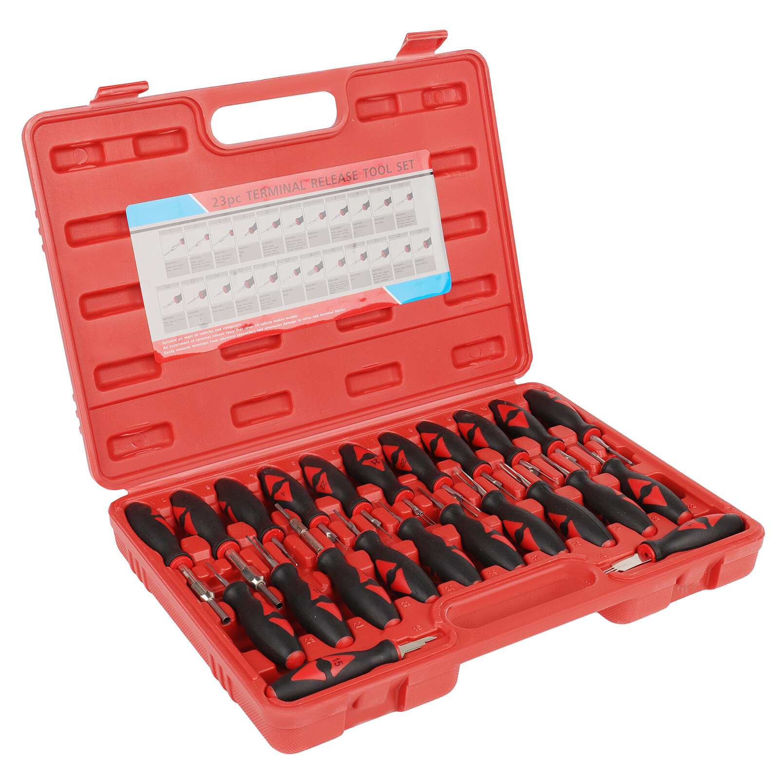 23PCS Car Terminal Tool Kit Electrical Connector Release Removal Tool Universal