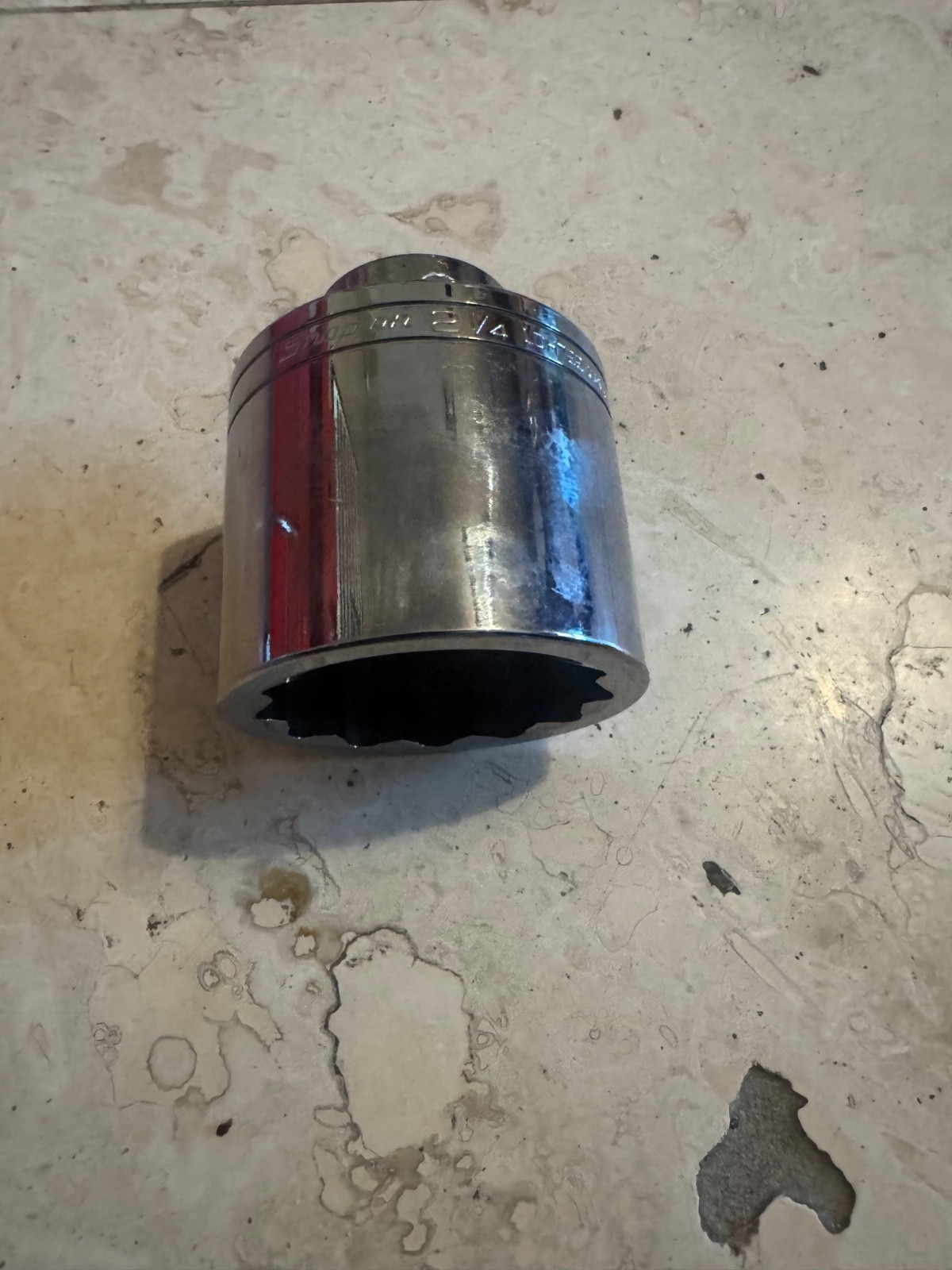 Snap-on LDH722 2-1/4” 3/4” Drive 12-Point Deep Chrome Socket Mint