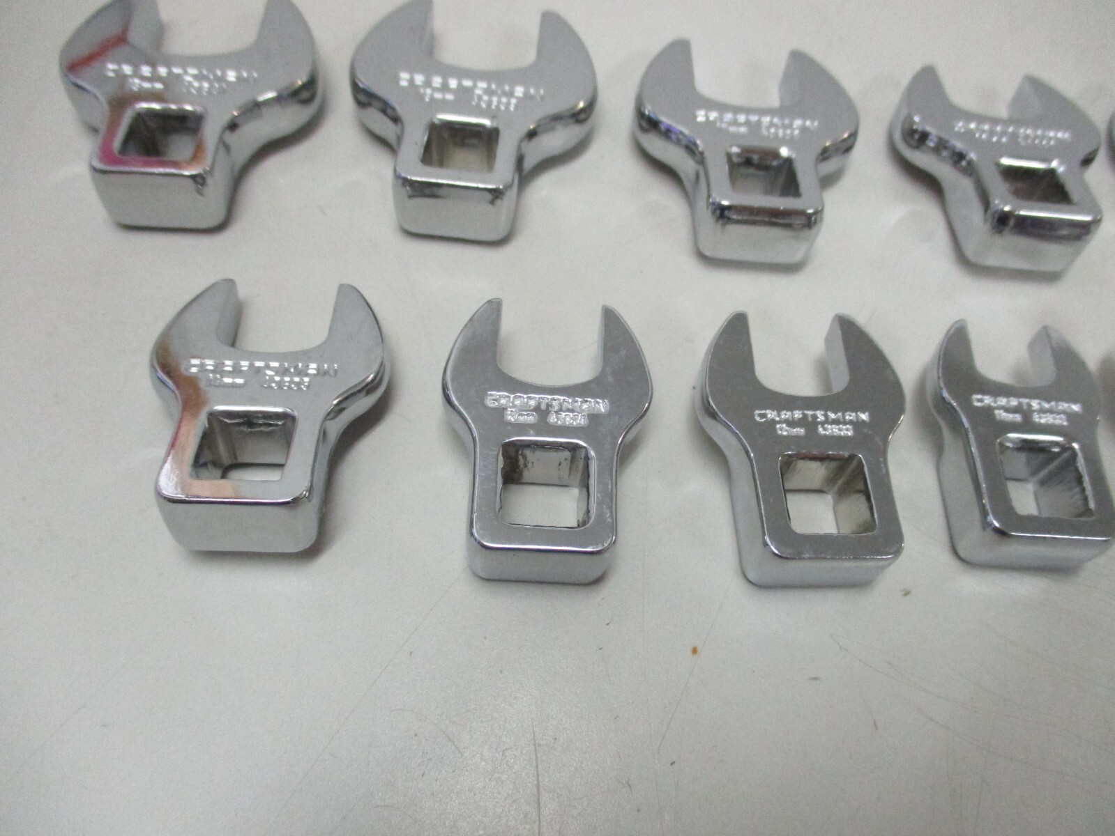 Craftsman 10pc 3/8 Drive Metric Crowfoot Wrench Set 10mm thru 19mm