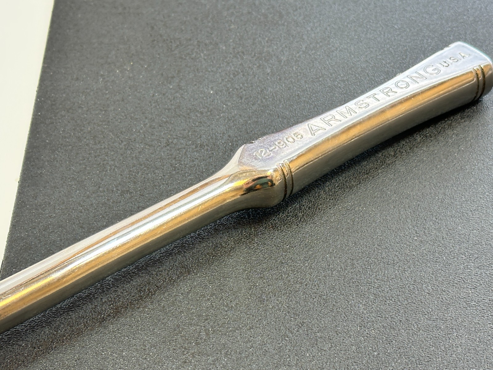 NOS Armstrong Tools USA 12-905 (Rare) 1/2″ Drive FLEX Head Chrome Ratchet (NEW)